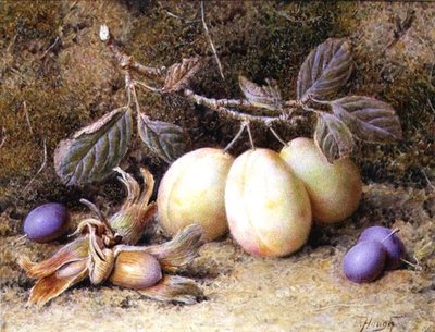 Csendélet szilvával és dióval alkotó: William B. Hough