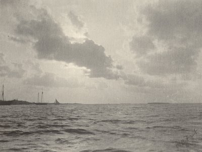 Naplemente a víz felett,1890-es évek (fotó) alkotó: William B. Post