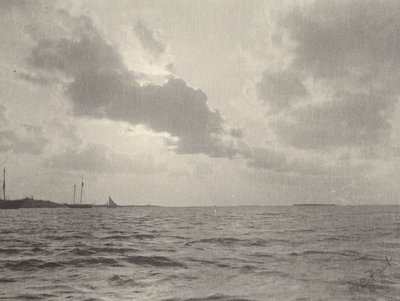 Naplemente a víz felett, 1890-es évek. alkotó: William B Post