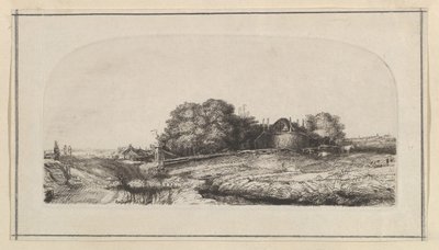 Táj szénapajta és birkanyáj másolatával, 1750-1810. alkotó: William Baillie