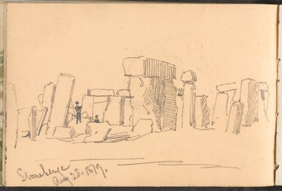 ?Stonehenge 1879. augusztus 25.? alkotó: William Barnes Wollen