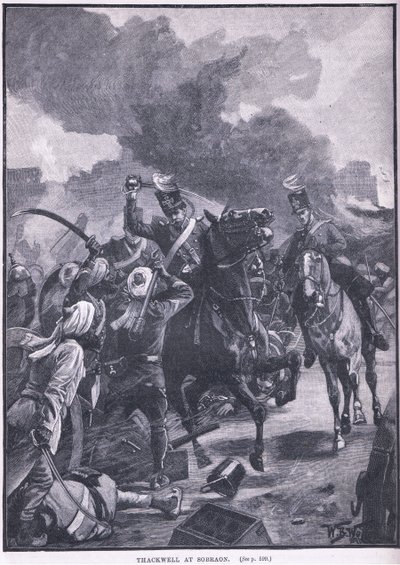Thackwell Sobraonban i.sz. 1846 (litho) alkotó: William Barnes Wollen
