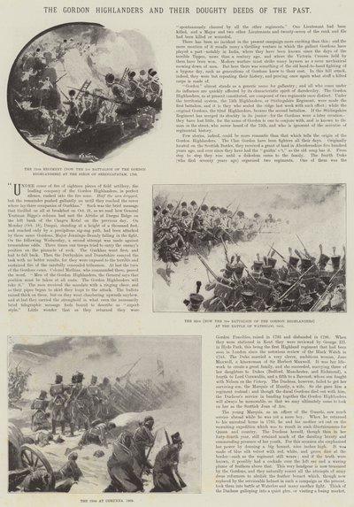A Gordon-felvidékiek és a múlt harcos tetteik alkotó: William Barnes Wollen