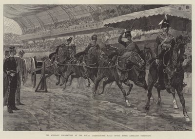 A katonai torna a királyi mezőgazdasági csarnokban, a királyi lótüzérség vágta alkotó: William Barnes Wollen