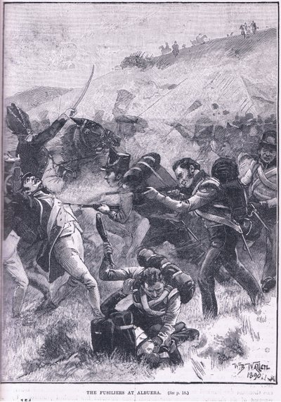 A fuzilierek Albuerában alkotó: William Barnes Wollen