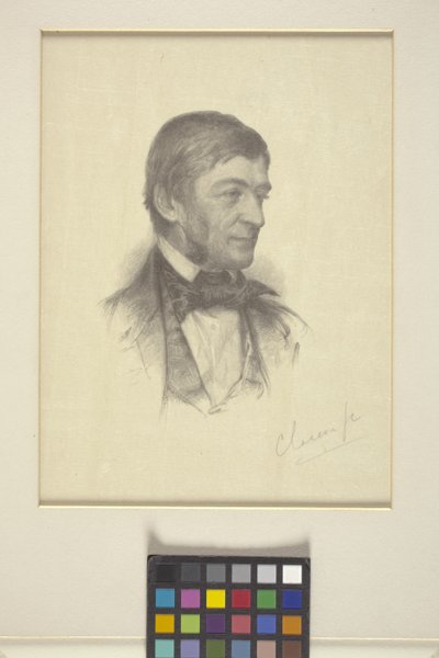 Ralph Waldo Emerson portréja (fametszet) alkotó: William Baxter Palmer Closson