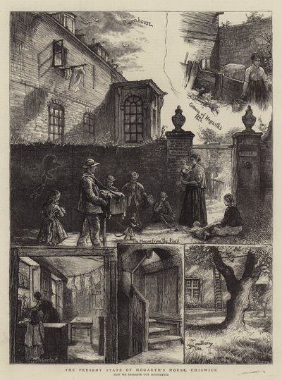 A chiswicki Hogarth-ház jelenlegi állapota alkotó: William Bazett Murray