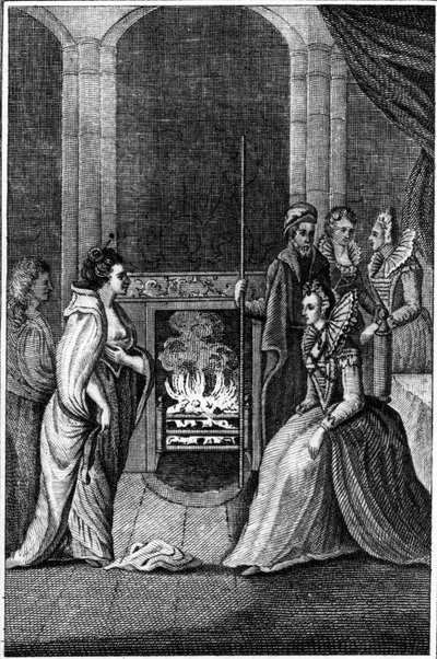 Grana Uile bemutatta Erzsébet királynőnek, illusztrációja az „Anthologia Hibernica” kötetből. II, Clayton nyomtatványa, 1794-ben jelent meg alkotó: William Beauford