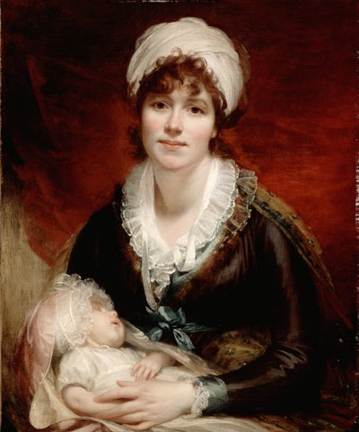 Lady Beechey és babája, 1800 körül alkotó: William Beechey