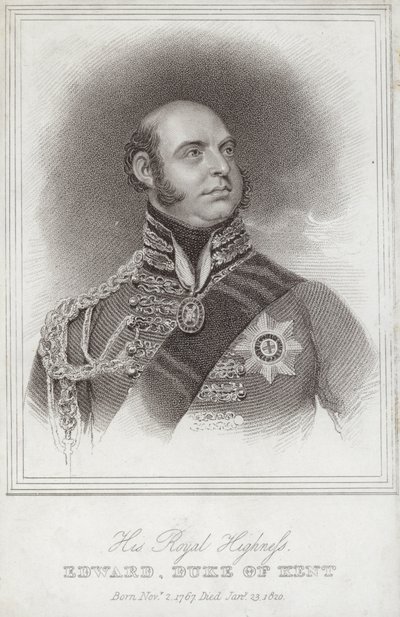 Edward herceg portréja; Kent és Strathearn hercege alkotó: William Beechey