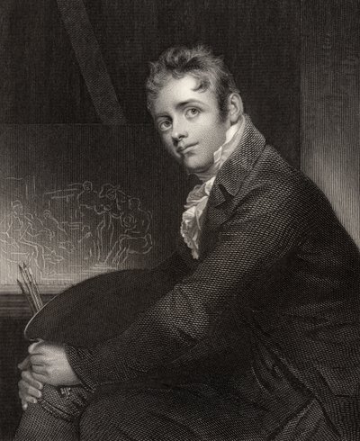 Sir David Wilkie, H. Robinson metszet, a National Portrait Gallery V. kötetéből, megjelent 1835 körül alkotó: William Beechey