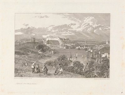 Plymouth, a Mount Battenről alkotó: William Bernard Cooke