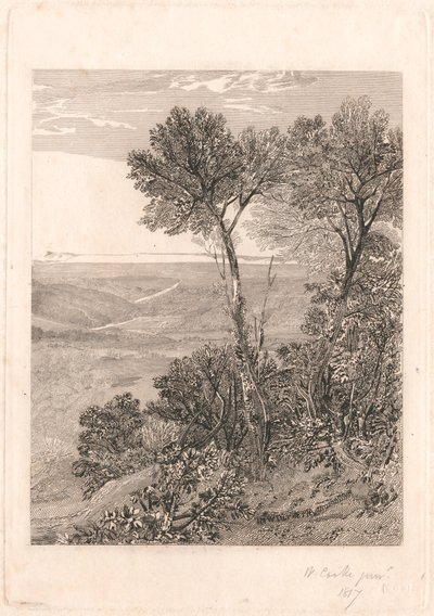 Az Ashburnham völgye, a jobb felének másolata alkotó: William Bernard Cooke