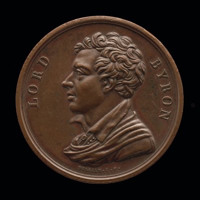 Lord Byron, 1788-1824, költő [előlap], 1824. alkotó: William Binfield