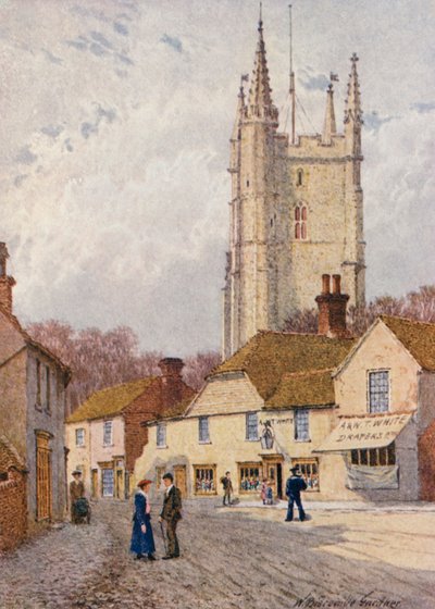 Coronation Square, Lydd (színes litográfia) alkotó: William Biscombe Gardner