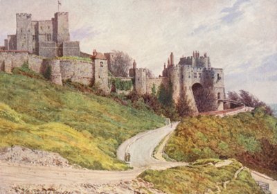 A doveri vár a várhegyről (színes litográfia) alkotó: William Biscombe Gardner