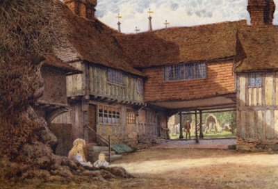 The Lych Gate, Penshurst (színes litográfia) alkotó: William Biscombe Gardner