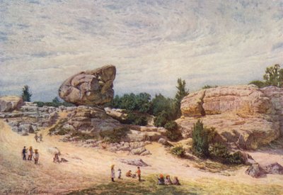 The Toad Rock, Rusthall Common, Tunbridge Wells (színes litográfia) alkotó: William Biscombe Gardner