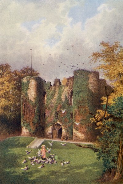 Tonbridge Castle (színes litográfia) alkotó: William Biscombe Gardner