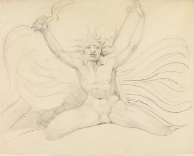 Albion rákényszeríti a négy állatkertet a megfelelő feladataik elvégzésére alkotó: William Blake