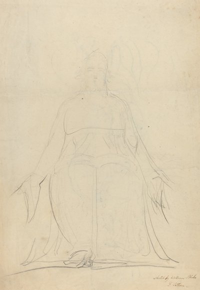 A figurák felszálló spirálja [recto] alkotó: William Blake