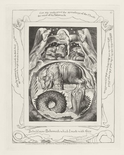 Íme most Behemót, amelyet veled készítettem alkotó: William Blake