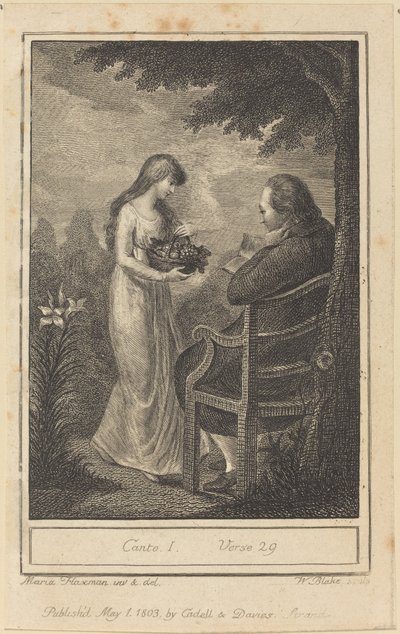 I. ének, 29. vers, 1803. alkotó: William Blake