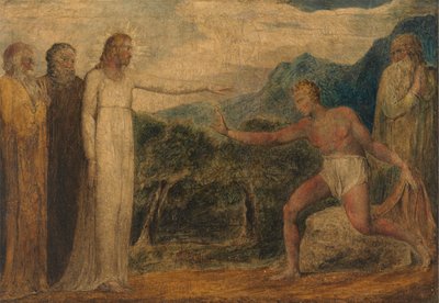 Krisztus látást ad Bartimeusnak alkotó: William Blake