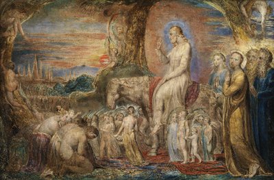 Krisztus belépése Jeruzsálembe (olaj, réz) alkotó: William Blake