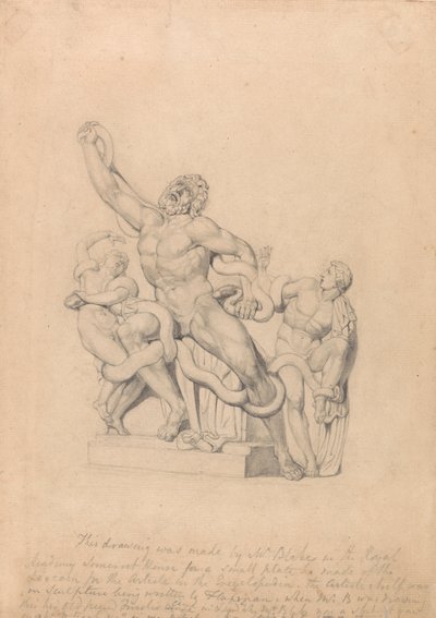 A Laocoön másolata Rees Cyclopædiájához alkotó: William Blake