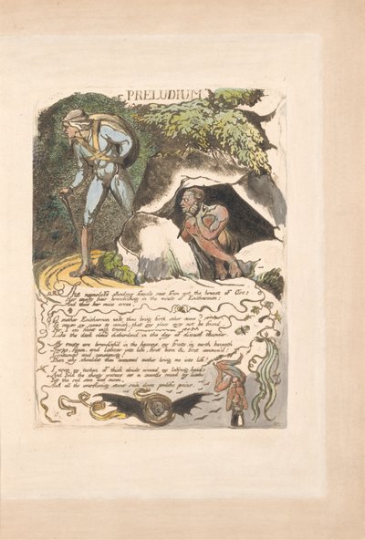 Európa. Egy prófécia, 3. lemez, Preludium alkotó: William Blake