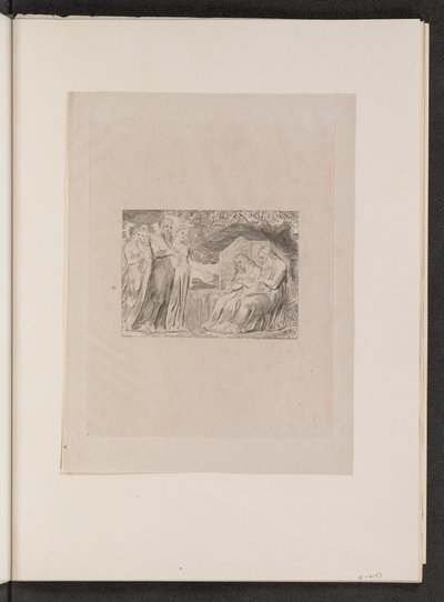 Minden férfi adott neki egy darab pénzt is, 1825. alkotó: William Blake