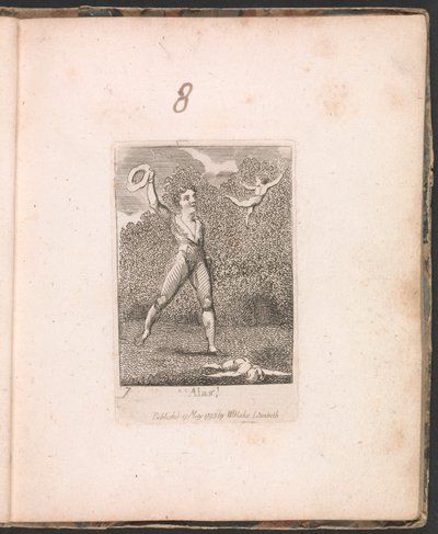 Gyerekeknek. A Paradicsom Kapuja, 9. tábla, "Jaj!" alkotó: William Blake