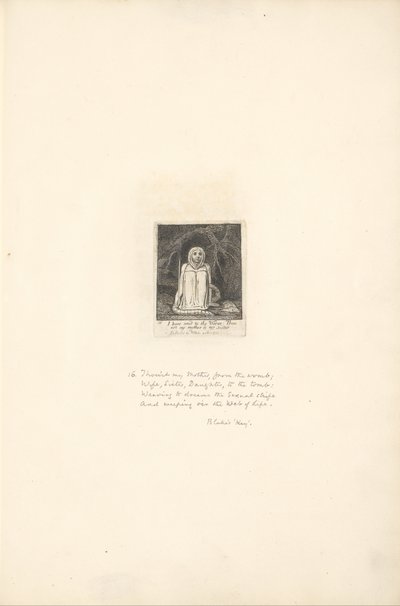 A nemek számára – A Paradicsom Kapuja, 18. tábla, azt mondtam a Féregnek. . . . alkotó: William Blake