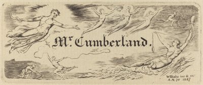 George Cumberland kártyája alkotó: William Blake