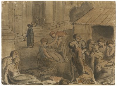 Londoni nagy pestisjárvány, kb. 1779 alkotó: William Blake