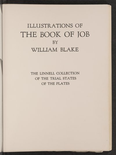 Illusztrációk a Jób könyvéhez: A lemezek próbaállapotainak Linnell-gyűjteménye alkotó: William Blake