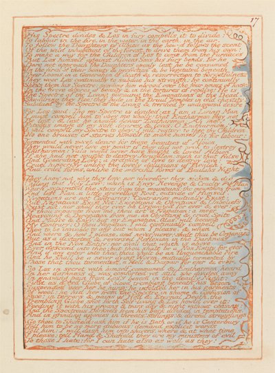 Jeruzsálem, 17. tábla, a Spectre osztja .... alkotó: William Blake