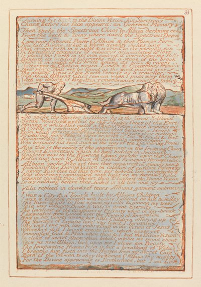 Jeruzsálem, 33. lemez, hátat fordítva az isteni látomásnak ... alkotó: William Blake
