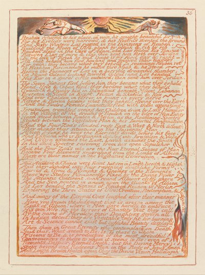 Jeruzsálem, 36. tábla, Ruben visszatér a helyére... alkotó: William Blake