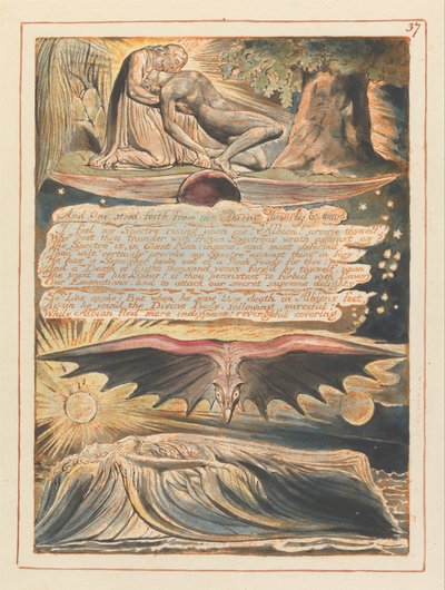 Jeruzsálem, 37. tábla, és egy kiállt... alkotó: William Blake
