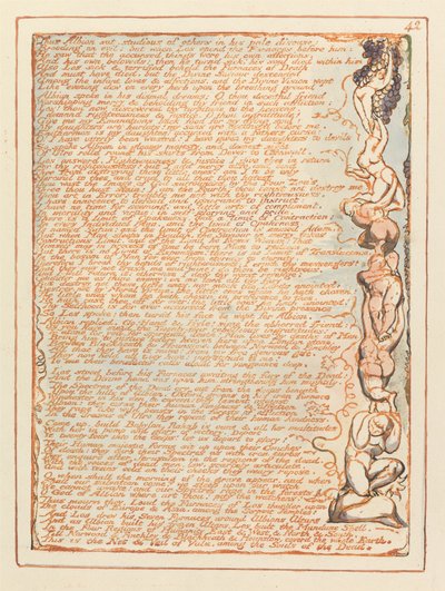 Jeruzsálem, 42. tábla, így ült Albion ... alkotó: William Blake