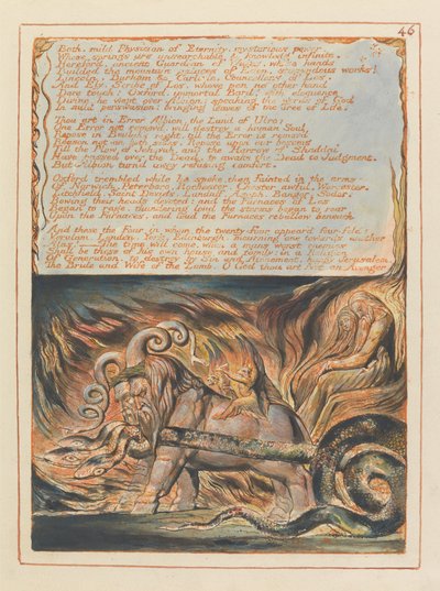 Jeruzsálem, 46. tábla, Bath, enyhe orvos.... alkotó: William Blake