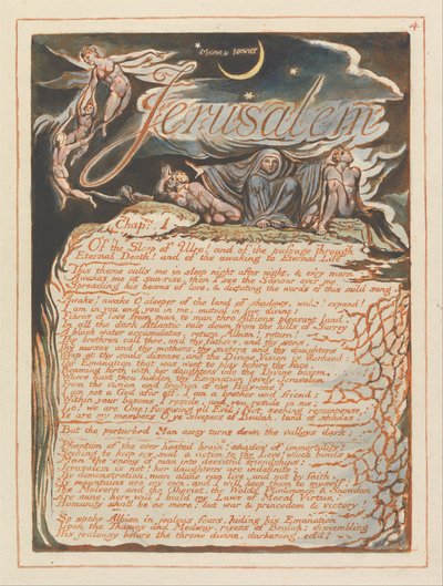 Jeruzsálem, 4. tábla, Jeruzsálem, fejezet. 1 .... alkotó: William Blake
