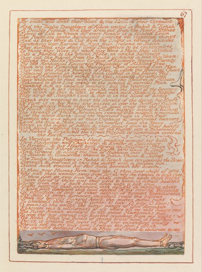 Jeruzsálem, 67. tábla, Azok által, akik isszák a vérüket... alkotó: William Blake