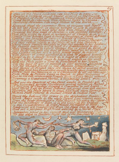 Jeruzsálem, 69. tábla, Then all the Males.... alkotó: William Blake