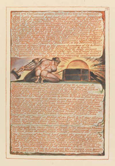 Jeruzsálem, 73. tábla, Ilyenek a Cathedron arany termei.... alkotó: William Blake