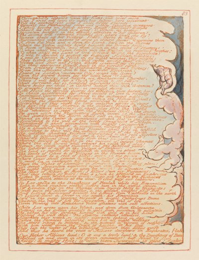 Jeruzsálem, 83. tábla, Megromlik a végtagjaid... alkotó: William Blake