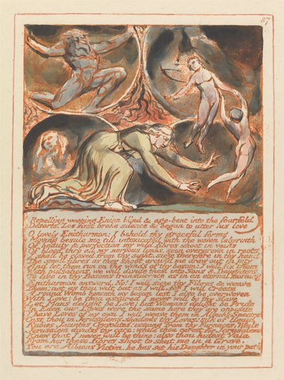 Jeruzsálem, 87. tábla, taszító sírás alkotó: William Blake