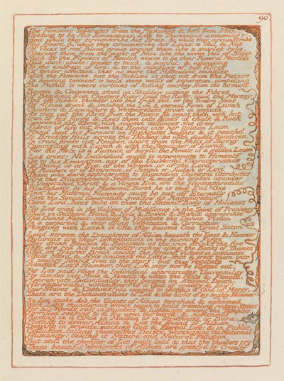 Jeruzsálem, 90. tábla, A nőiség elválaszt.... alkotó: William Blake
